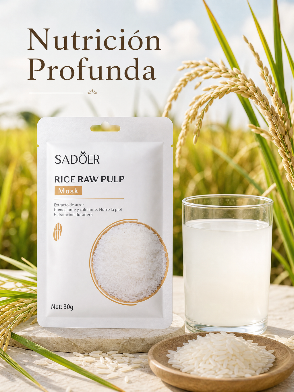 SADOER MASCARILLA DE  ARROZ